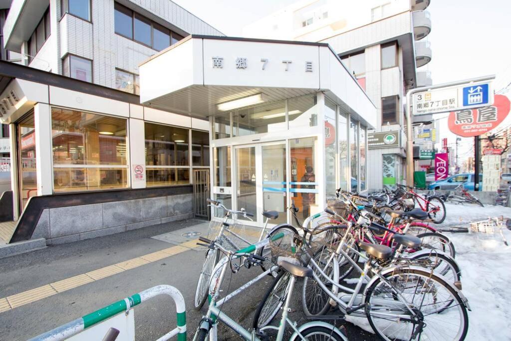 Apartmán ようこそ札幌へ! 大通公園まで地下鉄10分 定員6名 Firetv完備 1階はセコマ Exteriér fotografie